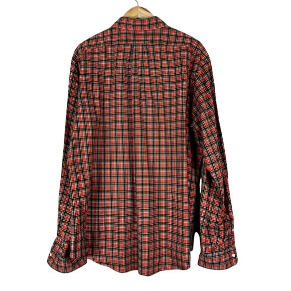 Ralph Lauren Button Down Shirt Mens XXL Red Plaid 100% Cotton Preppy Classiccore - Picture 3 of 5